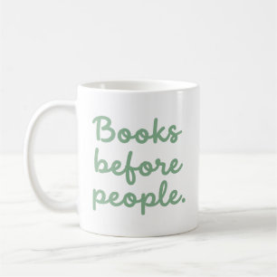 Bücher vor Menschen Lustiger Introvertierter Buchl Kaffeetasse