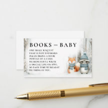 Bücher Winter Schnee Waldtiere Baby Shower