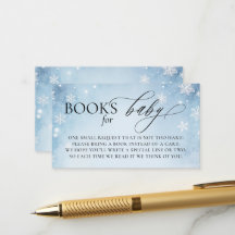 Bücher Winterwunderland Kalt Draußen Baby Shower