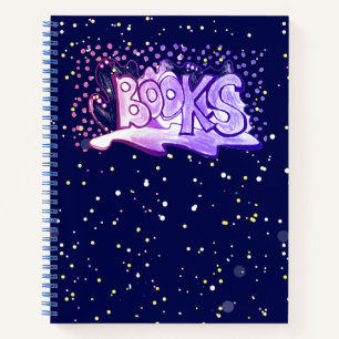 Bücher Wortschatz zeichnend Lesen Spiral