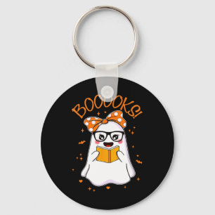 Bücher zu Ghost Halloween Women Teacher Book Libra Schlüsselanhänger