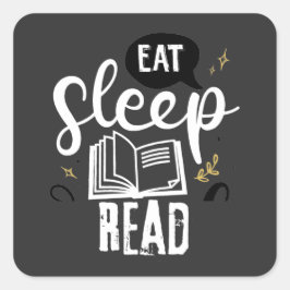 Bücher zum gemeinsamen Lesen Quadratischer Aufkleber