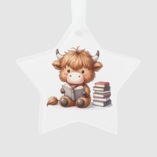 Bücher zum Lesen von Kuh Ornament