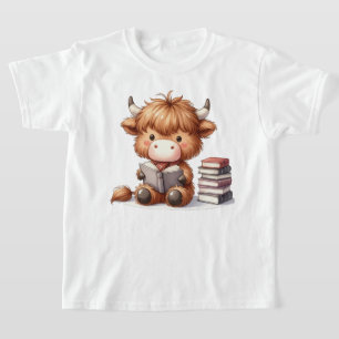 Bücher zum Lesen von Kuh T-Shirt