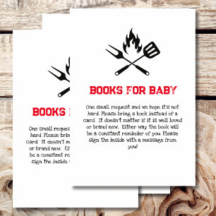 Bücher zum Thema Babydusche GRILLEN Babydusche Begleitkarte