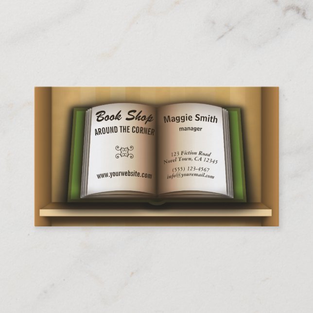 Bücherbücher für Bücherregale Treuekarte (Vorderseite)