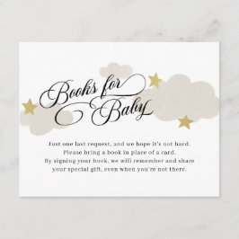 Bücherbuchse für Babydusche Begleitkarte