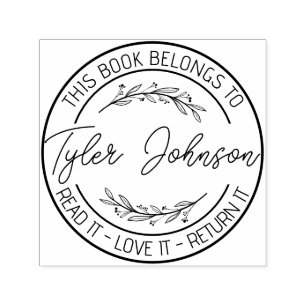 Bücherei Buchzeichen Briefmarke Blumenzelt Permastempel