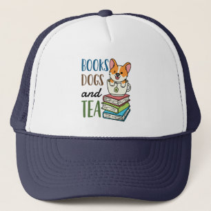 Bücherhunde und Teewochenende Lesen Truckerkappe
