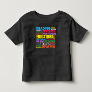 Bücherlesen lieben - Genre-Wortkunst Kleinkind T-shirt