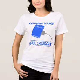 Bücherlesen Seelenlader – Gemütliche Buchliebhaber Tri-Blend Shirt