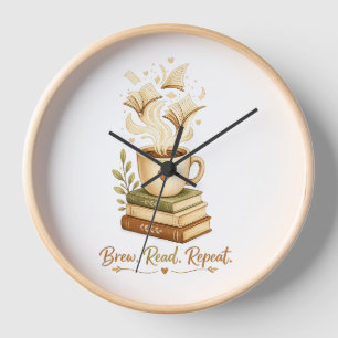 Bücherliebhaber   Cozy Kaffee & Uhr
