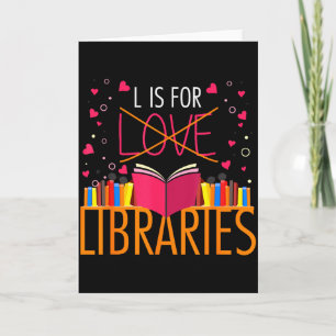 Bücherliebhaber L steht für Bibliotheken Bibliothe Karte