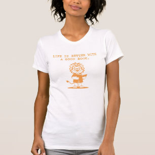 Bücherliebhaber Leben ist besser Lesebegeisterter T-Shirt