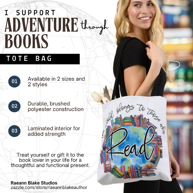 Bücherliebhaber "lesen" Polyester-Tragetasche mit  Tasche (Von Creator hochgeladen)