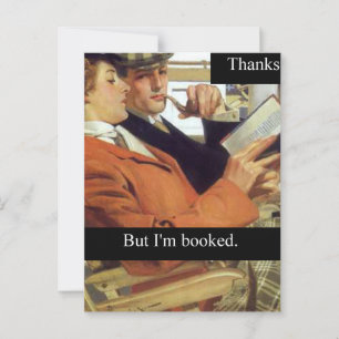 Bücherliebhaber Leser Danke, aber ich bin ausgebuc Postkarte