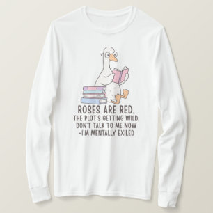 Bücherliebhaber liest Gans T-Shirt