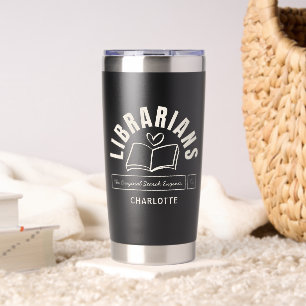Bücherliebhaber Lustiger Bibliothekar Humor Person Thermobecher