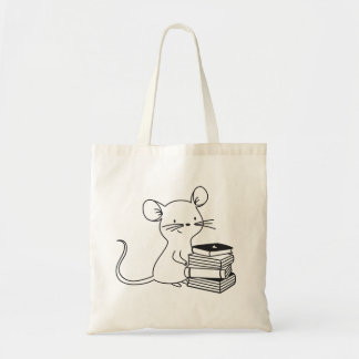 Bücherliebhaber-Maus-Tier Tragetasche