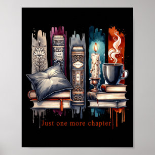 Bücherliebhaber, Nur noch ein Kapitel Lustiges Ges Poster