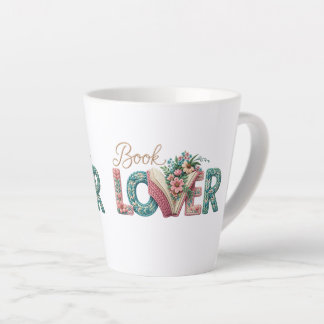 Bücherliebhaber Pastell-Latte-Tasse Milchtasse