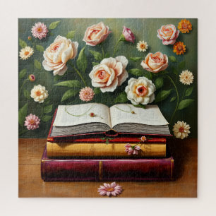 Bücherliebhaber-Puzzle