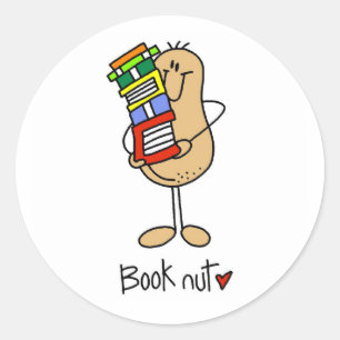 Bücherliebhaber T-Shirts und Geschenke Runder Aufkleber