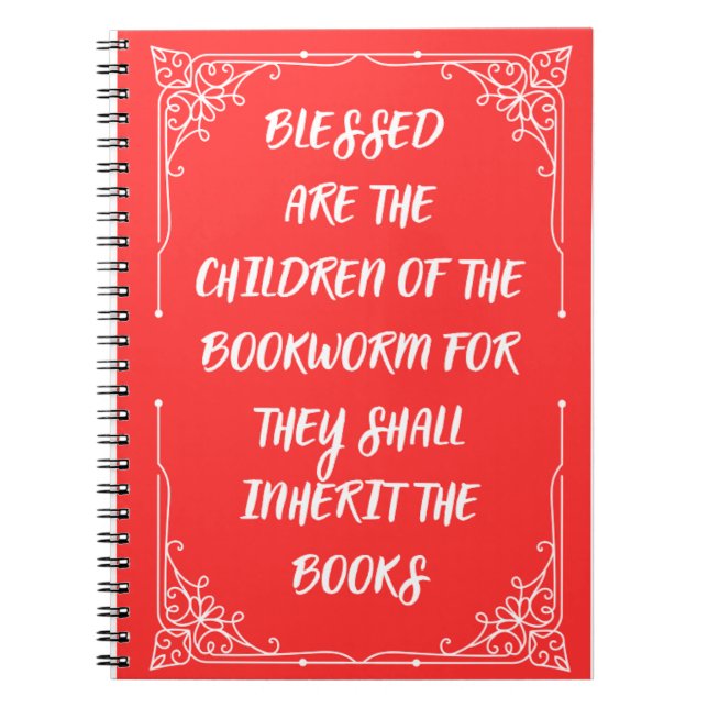 Bücherliebhabers Notizbuch Notizblock (Vorderseite)