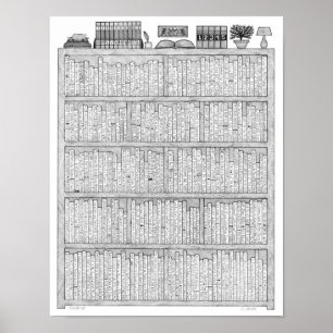 Bücherregal #8 poster