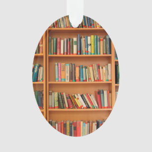 Bücherregal Bücher Bibliothek Bücherwurm Lesen Ornament