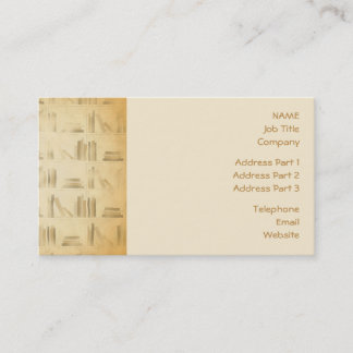 Bücherregal-Muster. Vintager Art-Blick-Hintergrund Visitenkarte