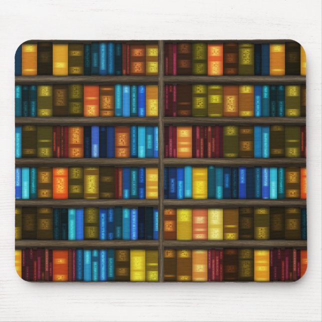 Bücherregale 1 Mousepad (Vorne)