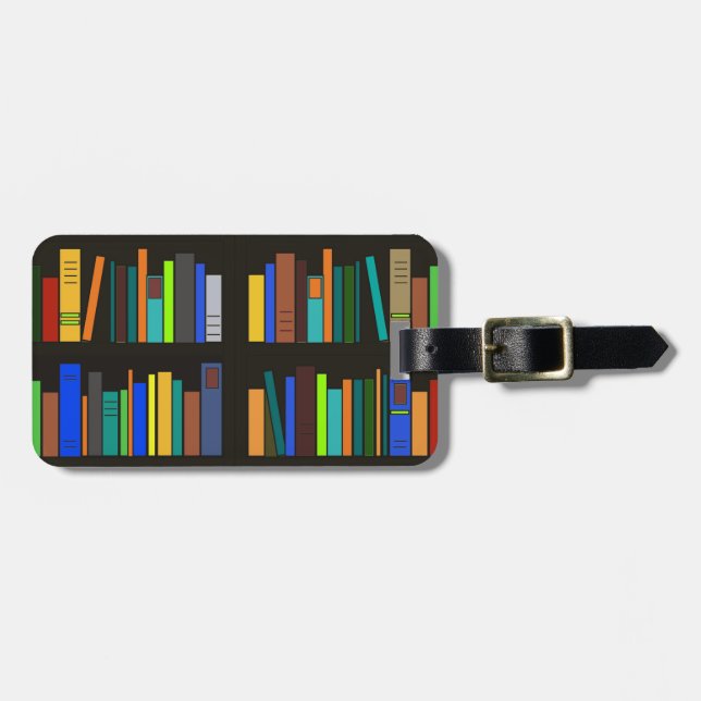 Bücherregale Design Gepäckmarke Gepäckanhänger (Vorderseite horizontal)