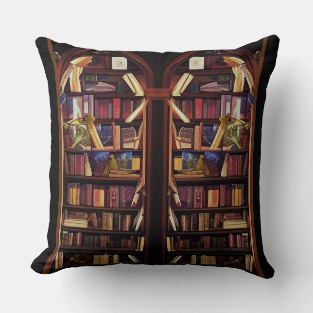 Bücherregale für Bücher Kissen (Vorderseite)