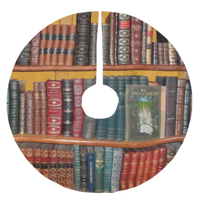 Bücherregale Polyester Weihnachtsbaumdecke (Vorderseite)