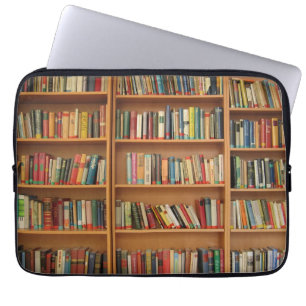 Bücherregalhintergrund Laptopschutzhülle