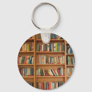 Bücherregalhintergrund Schlüsselanhänger