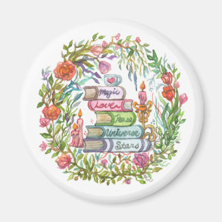 Bücherstapel Magnet