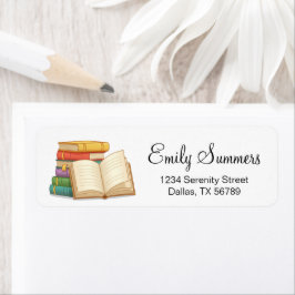 Bücherstapel und Buch