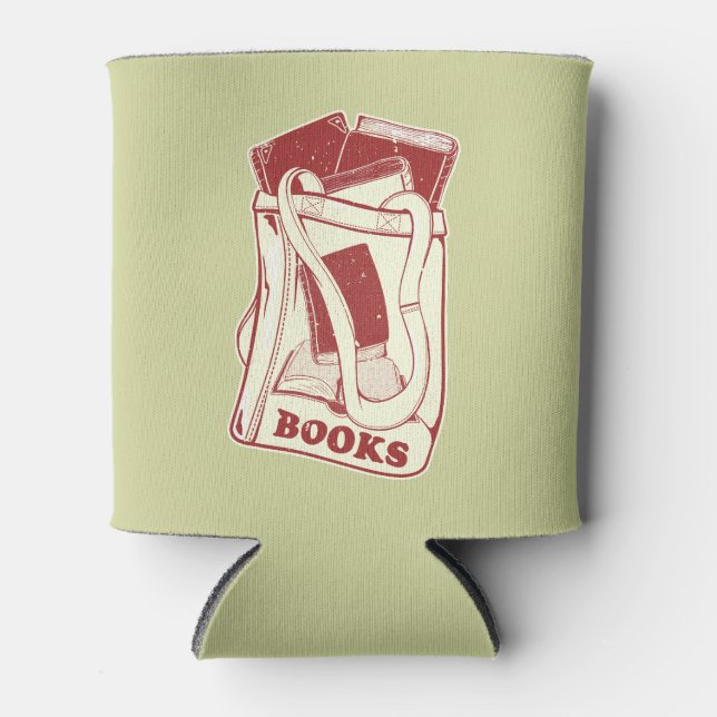 Büchertüte I Liebe zu lesen Dosenkühler (Vorderseite)