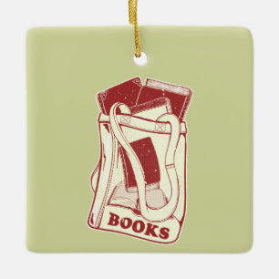 Büchertüte I Liebe zu lesen Keramikornament