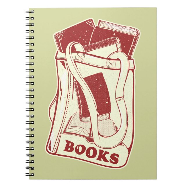 Büchertüte I Liebe zu lesen Notizblock (Vorderseite)