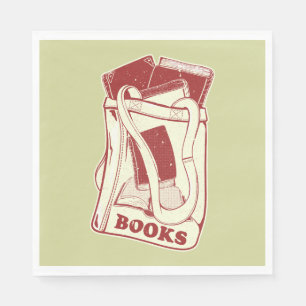 Büchertüte I Liebe zu lesen Serviette