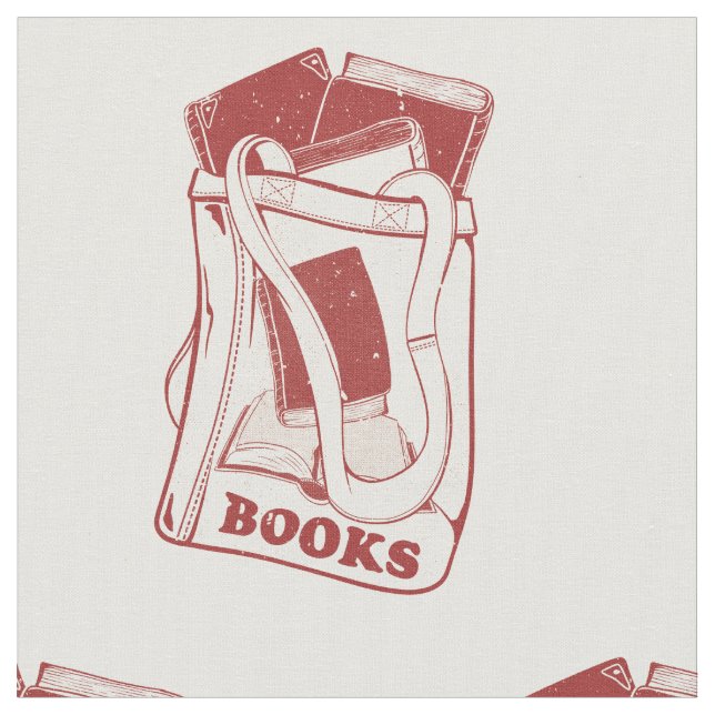 Büchertüte I Liebe zu lesen Stoff (Nahaufnahme)