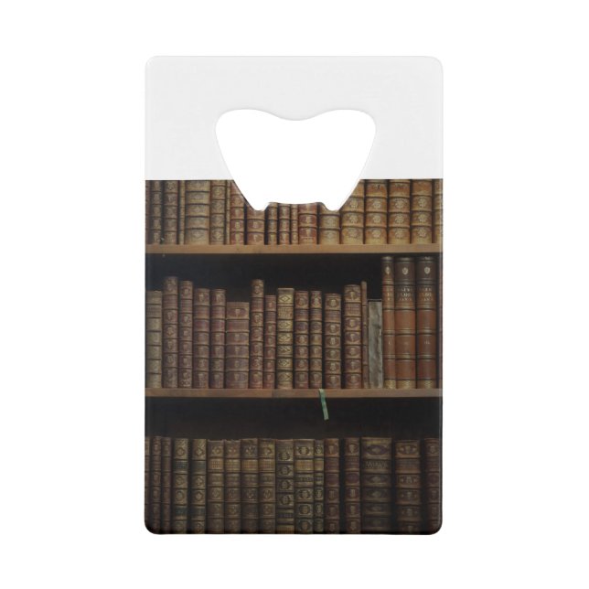 Bücherumschlag Geldbeutel Flaschenöffner (Vorderseite)