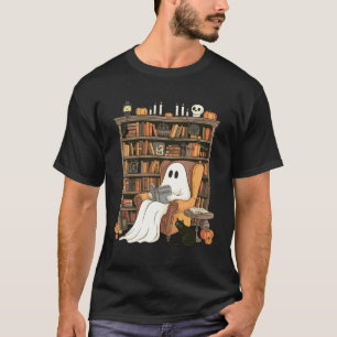 Bücherverrückter Geist Verzauberte Bibliothek Katz T-Shirt