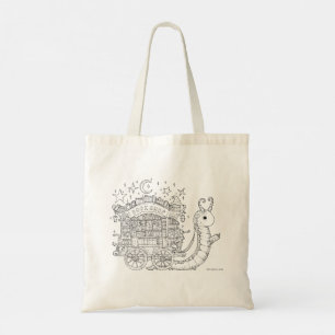 Bücherwurm bedruckte Tote-Tasche, Fantasiefarbende Tragetasche