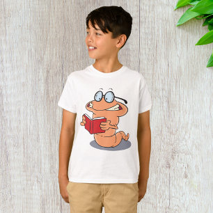 Bücherwurm beim Lesen T-Shirt