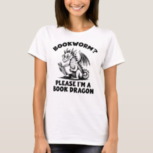 Bücherwurm Bitte Ich bin ein Buchdrache T-Shirt