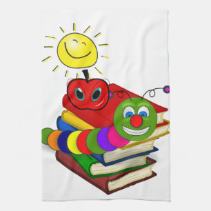 Bücherwurm, Bücher, Handtuch von Apple